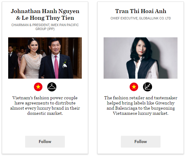 Bố mẹ chồng Hà Tăng 2 năm liên tiếp lọt top 500 nhân vật ảnh hưởng nhất ngành thời trang thế giới - Ảnh 2. Bố mẹ chồng Hà Tăng 2 năm liên tiếp lọt top 500 nhân vật ảnh hưởng nhất ngành thời trang thế giới - Ảnh 2.