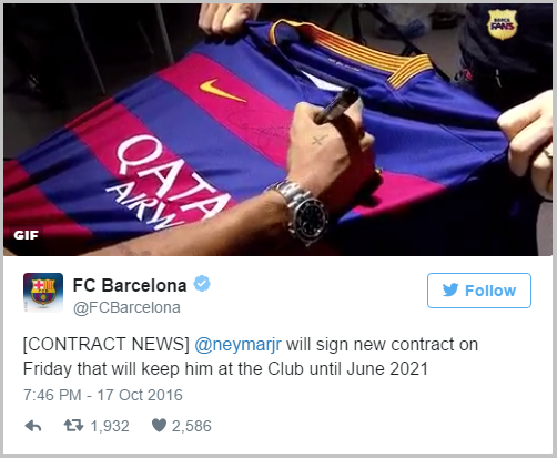 Neymar ký hợp đồng mới với Barca, nhận lương khủng 32,3 triệu euro/năm - Ảnh 1.