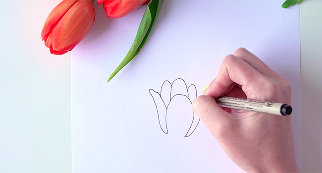 Học vẽ 3 kiểu hoa dễ như đùa mà vẫn đẹp - Ảnh 4.