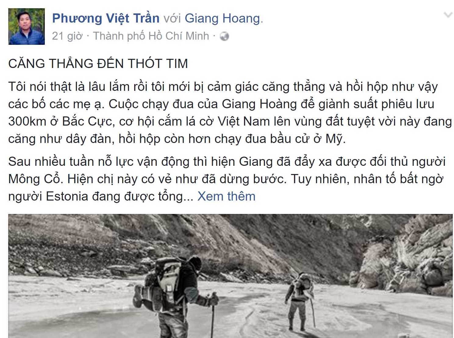 Chưa đầy 24 giờ nữa cổng bình chọn sẽ đóng, dân mạng hô hào vote cho Giang đến Bắc Cực - Ảnh 4. Chưa đầy 24 giờ nữa cổng bình chọn sẽ đóng, dân mạng hô hào vote cho Giang đến Bắc Cực - Ảnh 4.