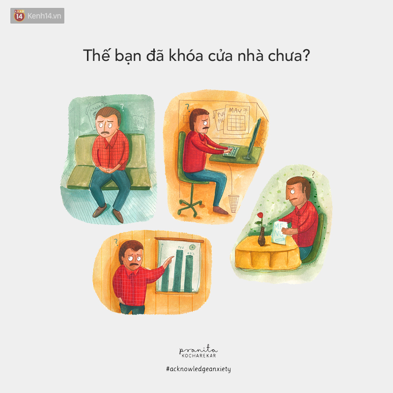 Bộ tranh: Hãy học cách chung sống với những lo âu thường trực - Ảnh 13. Bộ tranh: Hãy học cách chung sống với những lo âu thường trực - Ảnh 13.