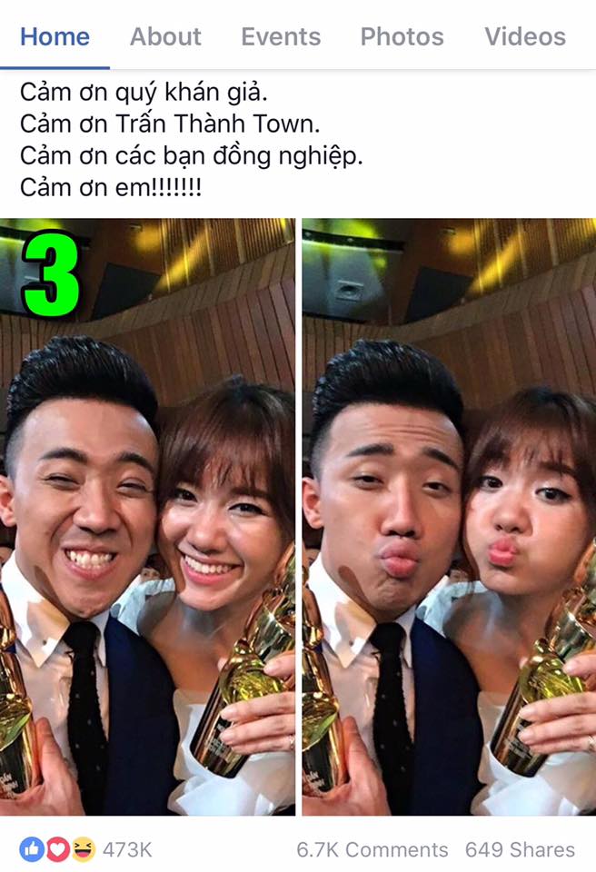 8 khoảnh khắc tình tứ của Trấn Thành và Hari được like nhiều nhất từ khi hẹn hò đến nay - Ảnh 2. 8 khoảnh khắc tình tứ của Trấn Thành và Hari được like nhiều nhất từ khi hẹn hò đến nay - Ảnh 2.