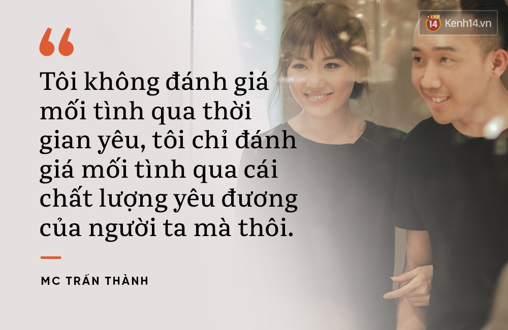 Nghe Trấn Thành nói chuyện để hiểu thế nào mới là tình yêu thực sự bất kể thời điểm đúng hay sai - Ảnh 2. Nghe Trấn Thành nói chuyện để hiểu thế nào mới là tình yêu thực sự bất kể thời điểm đúng hay sai - Ảnh 2.