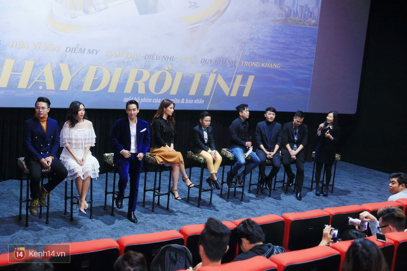 Diễm My 9x tình tứ bên cạnh Hứa Vĩ Văn tại họp báo Chạy Đi Rồi Tính - Ảnh 7. Diễm My 9x tình tứ bên cạnh Hứa Vĩ Văn tại họp báo Chạy Đi Rồi Tính - Ảnh 7.