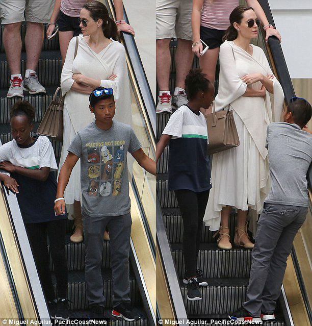 Pax Thiên ra dáng người lớn chững chạc bên Angelina Jolie và em gái - Ảnh 4.