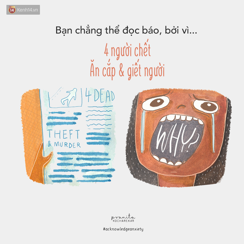 Bộ tranh: Hãy học cách chung sống với những lo âu thường trực - Ảnh 6. Bộ tranh: Hãy học cách chung sống với những lo âu thường trực - Ảnh 6.