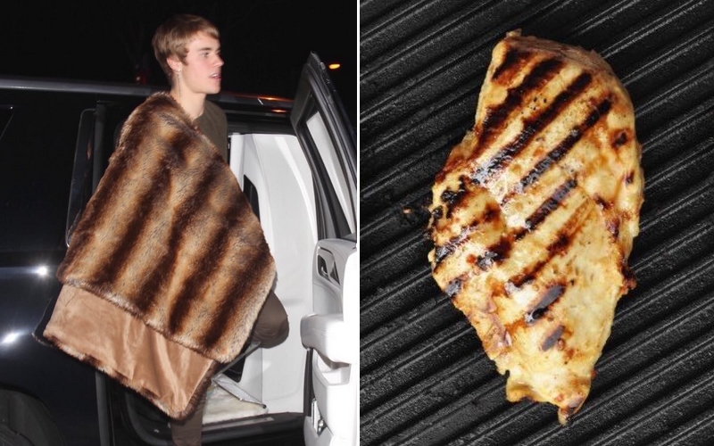 Có một sự giống không hề nhẹ! Chăn lông sang chảnh của Justin Bieber bị ví như món ức gà nướng - Ảnh 3. Có một sự giống không hề nhẹ! Chăn lông sang chảnh của Justin Bieber bị ví như món ức gà nướng - Ảnh 3.
