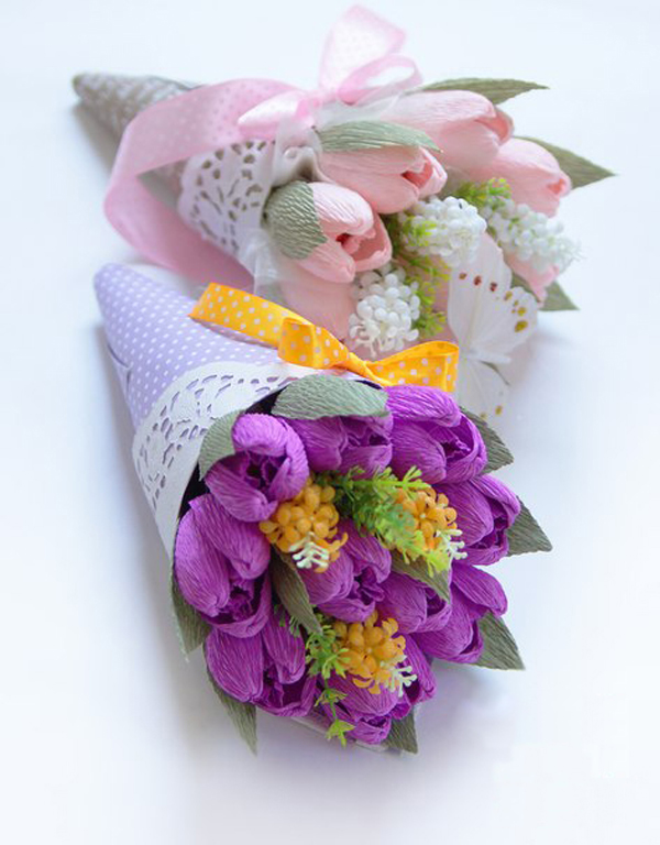 Bó hoa kiểu ốc quế đem tặng cũng đẹp mà cắm trong nhà cũng xinh - Ảnh 8.