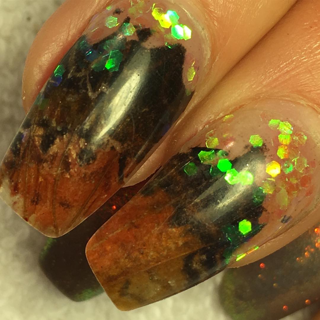 Có cho tiền cũng ít người dám chạy đua theo mốt đính xác động vật lên móng tay - Ảnh 5. Có cho tiền cũng ít người dám chạy đua theo mốt đính xác động vật lên móng tay - Ảnh 5.