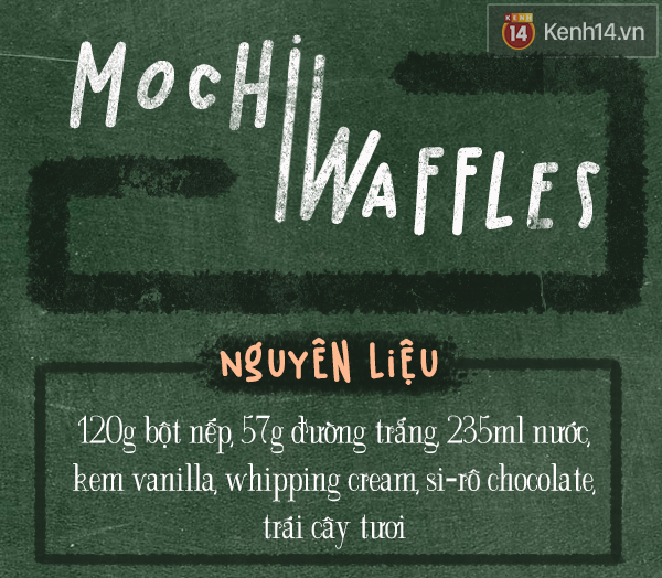 Vừa mochi vừa waffle - loại bánh này sẽ làm bạn đói meo đấy! - Ảnh 1.