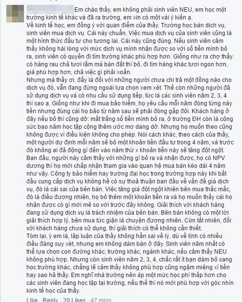 Bài viết gây bão của thầy giáo NEU: Trường ĐH không cần quan tâm gia cảnh sinh viên? - Ảnh 4.