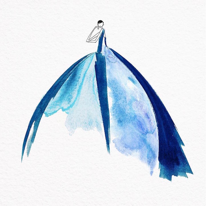 Những bản vẽ thiết kế thời trang loang lổ khiến người xem mãn nhãn - Ảnh 6. Những bản vẽ thiết kế thời trang loang lổ khiến người xem mãn nhãn - Ảnh 6.