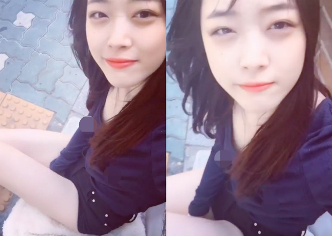 Sulli lại nổi loạn với ảnh mặc áo ngủ mỏng dính và không quên thả rông vòng 1 - Ảnh 4. Sulli lại nổi loạn với ảnh mặc áo ngủ mỏng dính và không quên thả rông vòng 1 - Ảnh 4.