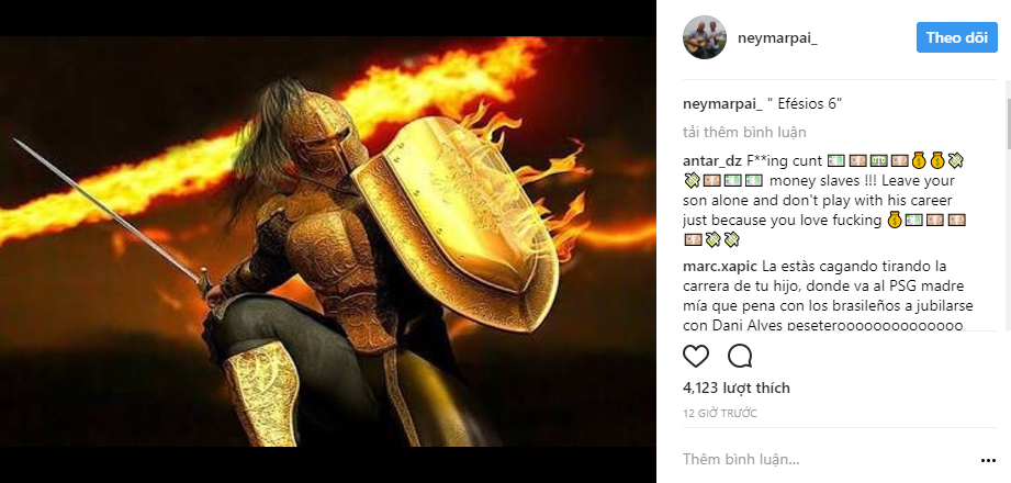 Cha Neymar gây bão với thông điệp bí ẩn - Ảnh 1. Cha Neymar gây bão với thông điệp bí ẩn - Ảnh 1.