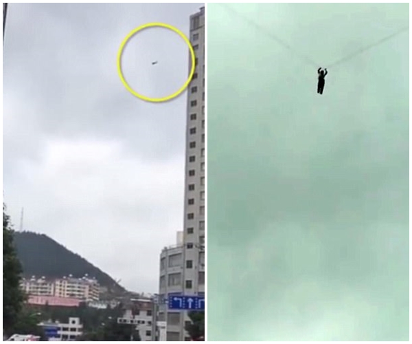 Bùng tiền thuê phòng, người đàn ông liều mình đu cáp truyền thông ở độ cao gần 60 mét để tẩu thoát - Ảnh 2. Bùng tiền thuê phòng, người đàn ông liều mình đu cáp truyền thông ở độ cao gần 60 mét để tẩu thoát - Ảnh 2.