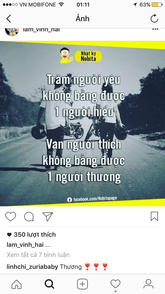 Loạt bằng chứng cho thấy Lâm Vinh Hải hiện đang hẹn hò cùng Linh Chi - Ảnh 5. Loạt bằng chứng cho thấy Lâm Vinh Hải hiện đang hẹn hò cùng Linh Chi - Ảnh 5.