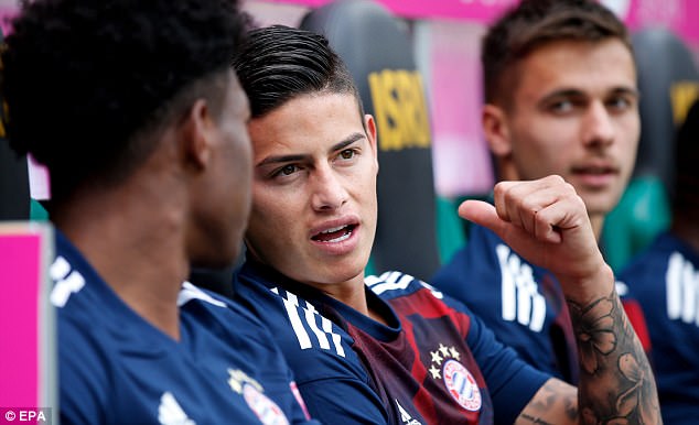 Tân binh James Rodriguez giúp Bayern bảo vệ thành công Telekom Cup - Ảnh 3. Tân binh James Rodriguez giúp Bayern bảo vệ thành công Telekom Cup - Ảnh 3.