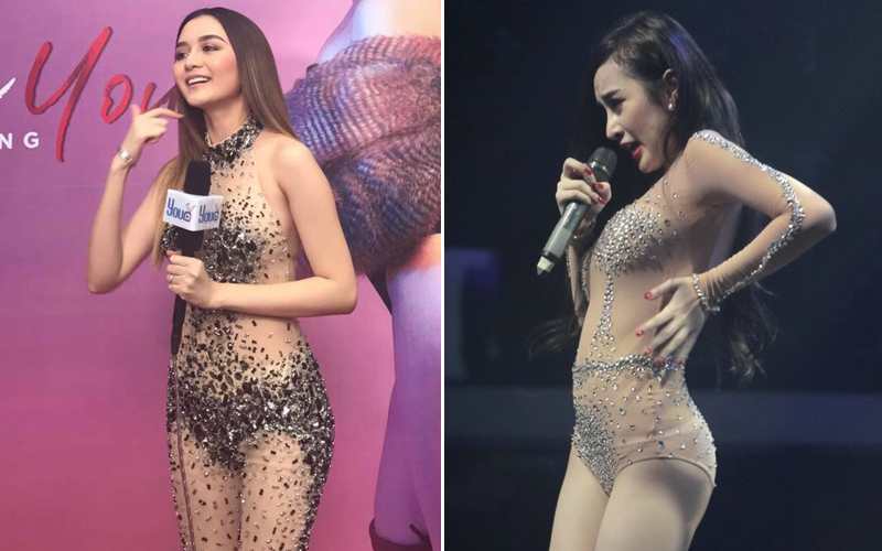 Thiều Bảo Trang diện đồ diễn bỏng mắt chẳng kém gì bộ cánh tai tiếng của Angela Phương Trinh - Ảnh 5. Thiều Bảo Trang diện đồ diễn bỏng mắt chẳng kém gì bộ cánh tai tiếng của Angela Phương Trinh - Ảnh 5.