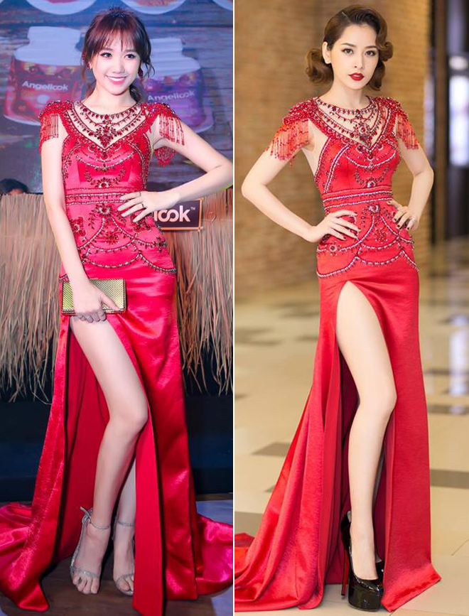 Hari Won mặc lại đầm đỏ quyến rũ mà Chi Pu diện từ nửa năm trước, ai đẹp hơn? - Ảnh 7.