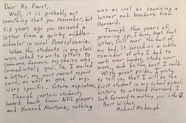 Nam sinh trúng tuyển Harvard sau 6 năm viết bức thư gửi hiệu trưởng - Ảnh 2. Nam sinh trúng tuyển Harvard sau 6 năm viết bức thư gửi hiệu trưởng - Ảnh 2.