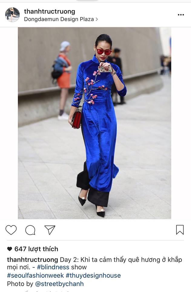 Không phá cách hay nổi loạn, Trương Thanh Trúc nổi bật với áo dài tại Tuần lễ thời trang Seoul 2017 - Ảnh 3.