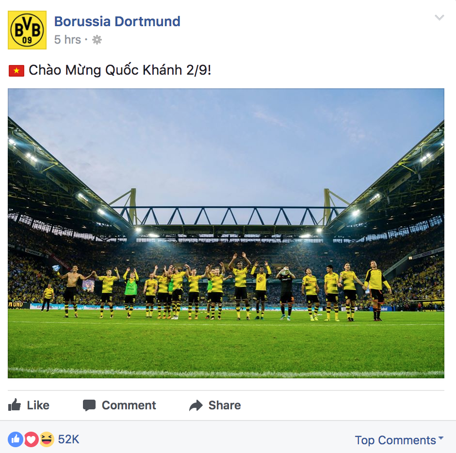 Chelsea, Liverpool và các đội bóng lớn chúc mừng Quốc khánh Việt Nam - Ảnh 4. Chelsea, Liverpool và các đội bóng lớn chúc mừng Quốc khánh Việt Nam - Ảnh 4.