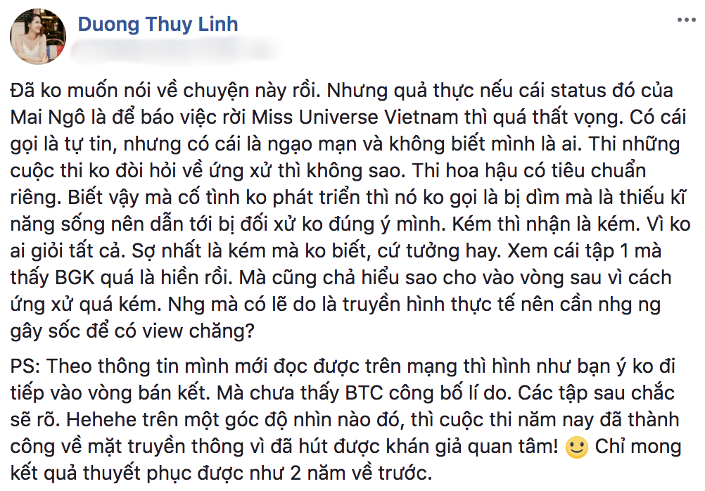 Trước thái độ gay gắt Dương Thùy Linh dành cho Mai Ngô, Phan Anh lên tiếng bảo vệ thí sinh - Ảnh 1. Trước thái độ gay gắt Dương Thùy Linh dành cho Mai Ngô, Phan Anh lên tiếng bảo vệ thí sinh - Ảnh 1.