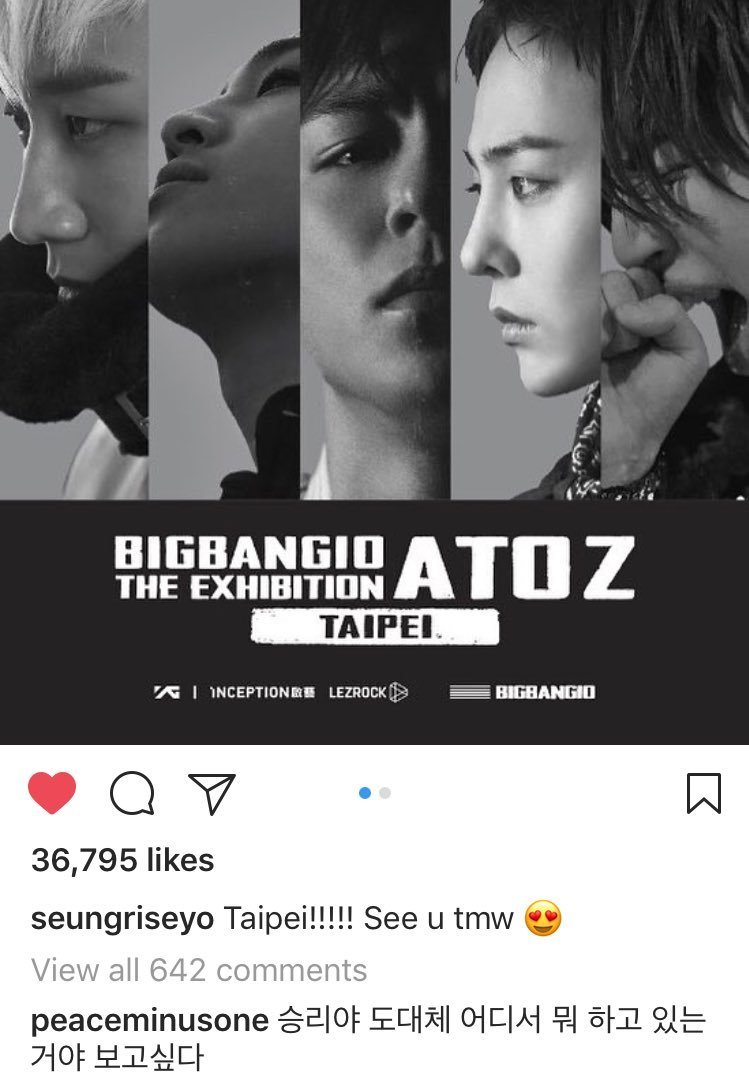 G-Dragon bày tỏ đang rất nhớ Seungri tại bức ảnh trên Instagram - Ảnh 2. G-Dragon bày tỏ đang rất nhớ Seungri tại bức ảnh trên Instagram - Ảnh 2.