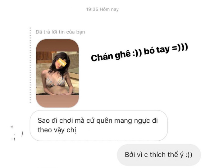 Bị nói đi chơi mà quên mang ngực, hotgirl Minh Ngọc đáp lại một câu xanh rờn khiến anti-fan tắt đài - Ảnh 2.