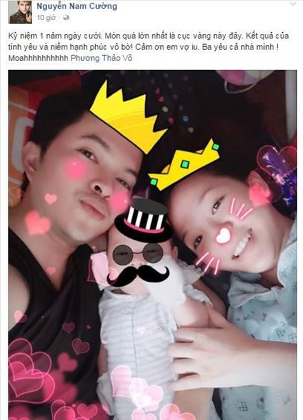 Khoảnh khắc lộ mặt hiếm hoi của quý tử gần 2 tuổi nhà Nam Cường và bà xã 9x - Ảnh 7. Khoảnh khắc lộ mặt hiếm hoi của quý tử gần 2 tuổi nhà Nam Cường và bà xã 9x - Ảnh 7.