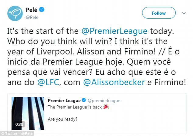 Pele ra lời sấm khiến fan Liverpool rầu rĩ: Liverpool mùa này vô địch Ngoại hạng Anh - Ảnh 1. Pele ra lời sấm khiến fan Liverpool rầu rĩ: Liverpool mùa này vô địch Ngoại hạng Anh - Ảnh 1.