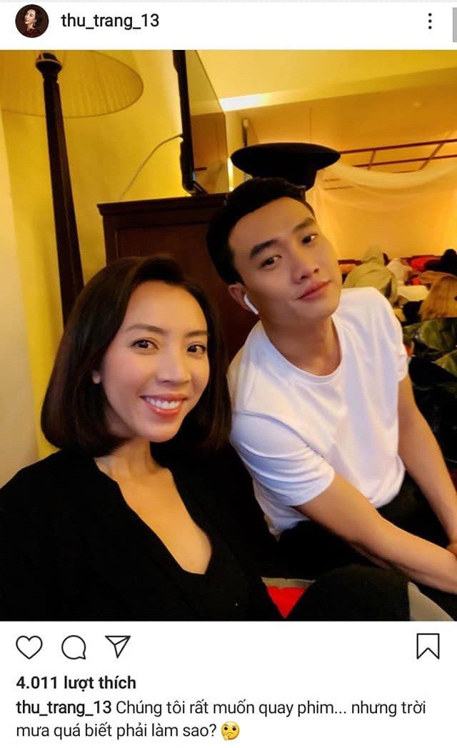 Lỡ tay cầm nhầm đôi dép tổ ong, Bảo Thanh vô tình tiết lộ đang quay phim với dàn bạn diễn cát căng-đét: Thu Trang, Tiến Luật, Quốc Trường? - Ảnh 6. Lỡ tay cầm nhầm đôi dép tổ ong, Bảo Thanh vô tình tiết lộ đang quay phim với dàn bạn diễn cát căng-đét: Thu Trang, Tiến Luật, Quốc Trường? - Ảnh 6.