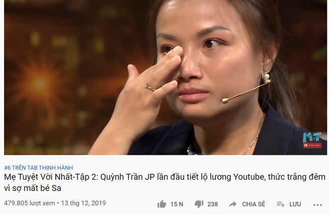 4 TV Show phủ sóng top 10 trending YouTube, show của Quỳnh Trần JP & bé Sa lên hạng chưa đến 24 tiếng - Ảnh 9.