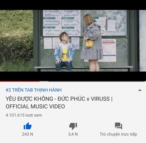 Tròn 24h, Yêu được không cán mốc hơn 4 triệu views, đưa Đức Phúc lên top 2 trending, nhưng đây lại là kẻ ngáng đường! - Ảnh 2.