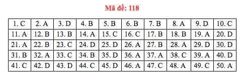 Đáp án đề thi Toán THPT quốc gia 2019 (đã xong tất cả 24 mã đề) - Ảnh 18.