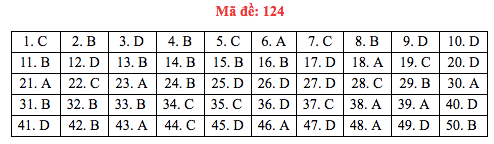 Đáp án đề thi Toán THPT quốc gia 2019 (đã xong tất cả 24 mã đề) - Ảnh 24.