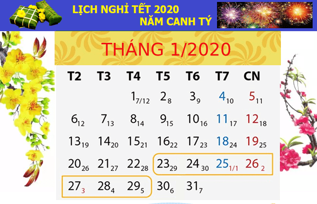 Lịch nghỉ Tết Nguyên đán Canh Tý của học sinh nhiều tỉnh thành - Ảnh 2.