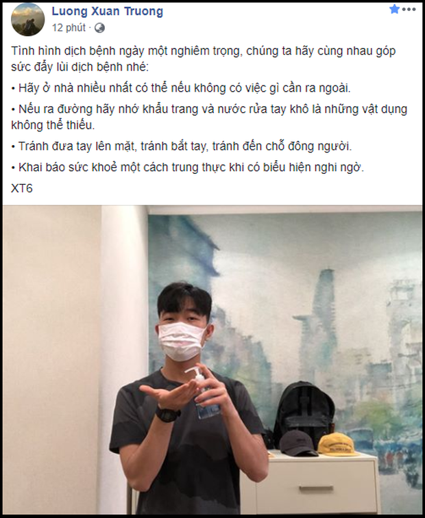 Dàn tuyển thủ Việt Nam kêu gọi cộng đồng chung tay chống dịch Covid-19. - Ảnh 1. Dàn tuyển thủ Việt Nam kêu gọi cộng đồng chung tay chống dịch Covid-19. - Ảnh 1.