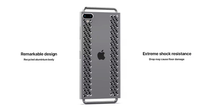 Concept iPhone 12 “điên rồ” chưa từng thấy: Chẳng khác gì cái nạo phô mai được gắn bánh xe như Mac Pro - Ảnh 4.