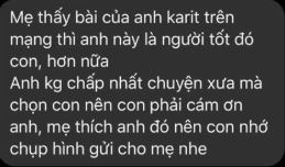 Đáng yêu như mẹ của Ricky Star: Hòa giải ồn ào rap diss, còn đề nghị con trai chụp hình Karik cho xem - Ảnh 5.