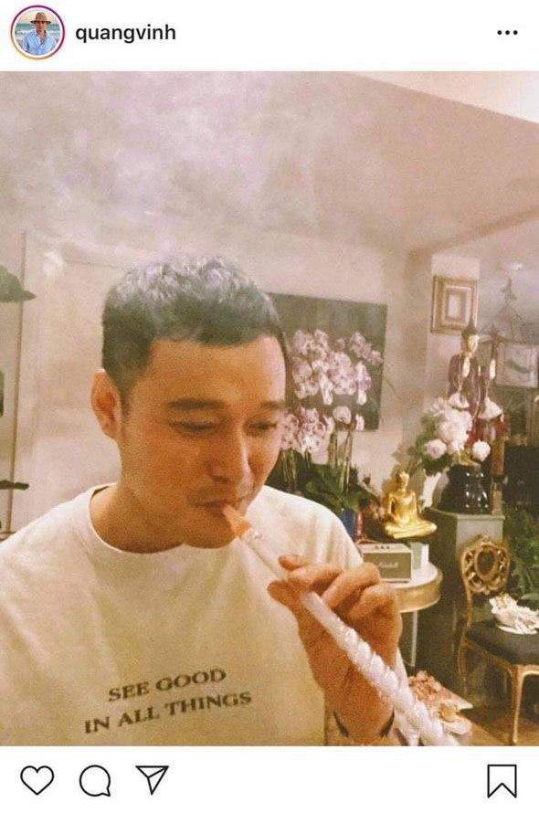 Bị Liên Bỉnh Phát đặt nghi vấn hút shisha vì đăng ảnh khói mờ lên Instagram, Quang Vinh nói gì? - Ảnh 2.