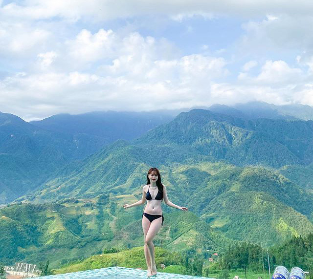 Bạn gái Quang Hải diện bikini sexy khoe body nóng bỏng, chân dài miên man giữa đất trời Sa Pa - Ảnh 1.