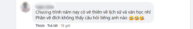 Chung kết Olympia bị nhận xét câu hỏi nhàm chán, toàn kiến thức học thuộc lòng, không có câu Tiếng Anh nào - Ảnh 3. Chung kết Olympia bị nhận xét câu hỏi nhàm chán, toàn kiến thức học thuộc lòng, không có câu Tiếng Anh nào - Ảnh 3.