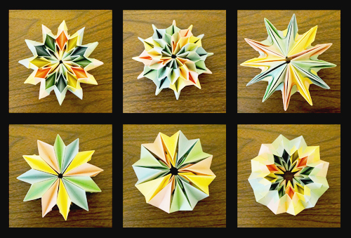 Học lỏm cách gấp pháo hoa origami huyền ảo 4