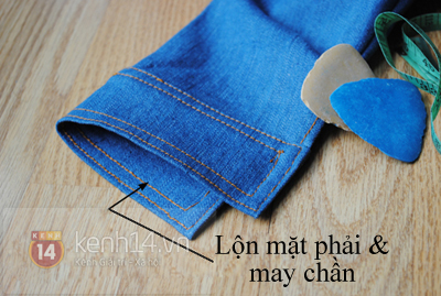 Chi tiết cách tự may áo denim đinh tán 10