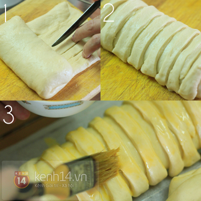 Nướng bánh mì nhân táo thơm lừng căn bếp nhỏ 10