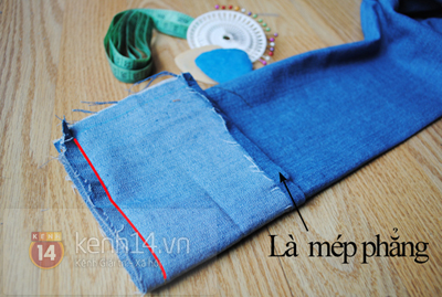 Chi tiết cách tự may áo denim đinh tán 8