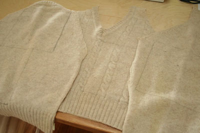 Tận dụng áo len cũ may túi thỏ đáng yêu 2