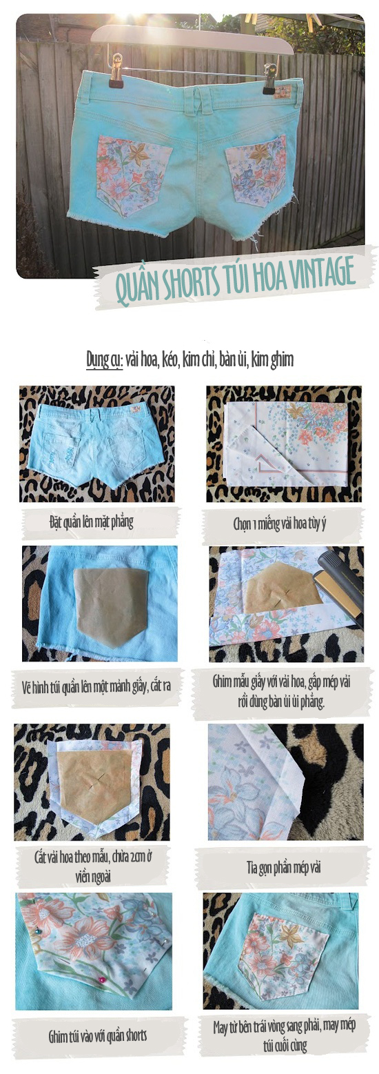 6 cách hay tái chế quần shorts theo mọi style 4