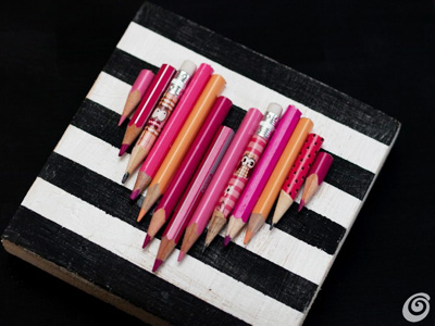 Biến bút chì màu thành khung tranh tình yêu sáng tạo 5